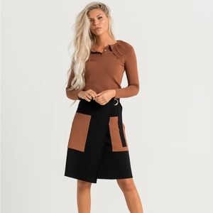 Aleeza knit pocket skirt
